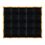 Marquee Dance Floors 16' x 20' Portable Dance Floor, Black with Gold Frame