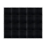 Marquee Dance Floors 16' x 20' Portable Dance Floor, Black with Silver Frame