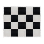 Marquee Dance Floors 16' x 20' Portable Dance Floor, Black and White with Silver Frame
