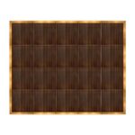 Marquee Dance Floors 16' x 20' Portable Dance Floor, Fruitwood with Gold Frame