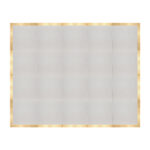 Marquee Dance Floors 16' x 20' Portable Dance Floor, White with Classic Gold Frame