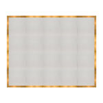 Marquee Dance Floors 16' x 20' Portable Dance Floor, White with Gold Frame