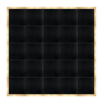Marquee Dance Floors 20' x 20' Portable Dance Floor, Black with Classic Gold Frame