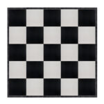 Marquee Dance Floors 20' x 20' Portable Dance Floor, Black and White with Classic Gold Frame