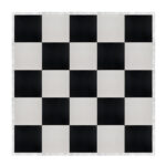 Marquee Dance Floors 20' x 20' Portable Dance Floor, Black and White with Silver Frame