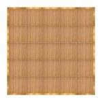 Marquee Dance Floors 20' x 20' Portable Dance Floor, Chestnut with Gold Frame