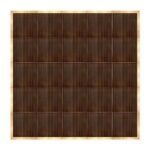 Marquee Dance Floors 20' x 20' Portable Dance Floor, Fruitwood with Classic Gold Frame