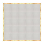 Marquee Dance Floors 20' x 20' Portable Dance Floor, White with Classic Gold Frame