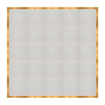 Marquee Dance Floors 20' x 20' Portable Dance Floor, White with Gold Frame