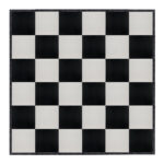 Marquee Dance Floors 24' x 24' Portable Dance Floor, Black and White with Black Frame