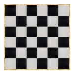 Marquee Dance Floors 24' x 24' Portable Dance Floor, Black and White with Classic Gold Frame