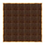 Marquee Dance Floors 24' x 24' Portable Dance Floor, Fruitwood with Gold Frame