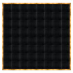 Marquee Dance Floors 32' x 32' Portable Dance Floor, Black with Gold Frame