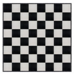 Marquee Dance Floors 32' x 32' Portable Dance Floor, Black and White with Black Frame