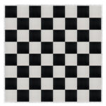 Marquee Dance Floors 32' x 32' Portable Dance Floor, Black and White with Silver Frame