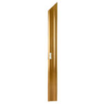 Marquee Dance Floors Left Corner Edge Rail, Female Camlock, Gold - Image 3