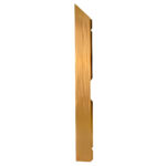 Marquee Dance Floors Left Corner Edge Rail, Male Camlock, Gold - Image 2