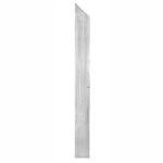 Marquee Dance Floors Left Corner Edge Rail, Female Camlock, Silver - Image 2