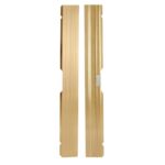 Marquee Dance Floors Straight Edge Edge Rail, Male Camlock, Classic Gold