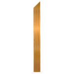 Marquee Dance Floors Right Corner Edge Rail, Female Camlock, Gold - Image 2