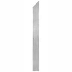 Marquee Dance Floors Right Corner Edge Rail, Female Camlock, Silver - Image 2