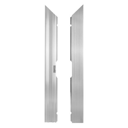 Marquee Dance Floors Right Corner Edge Rail, Male Camlock, Silver