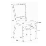 Lusso Luxury Chairs Diamante Aluminum Diamond-Back Chair, Metallic Silver with Silicone Cushion - Image 15