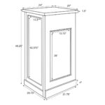 Grand Royale Bars Mimosa Modular Bar System, Framed-Panel, Black - Image 14
