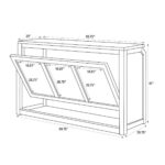 Grand Royale Bars 72" Folding Bar, White, Flush Front - Image 15