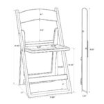 Chair Mates Black Grass & Sand Folding Chair with Vinyl Cushion - Image 15
