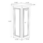 Stage Façade 12" x 34" Sage Green Stage Facade Post with 14" Top - Image 7