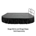 Titan Stages 12' x 12' Round-Corner Modular Stage Platform - Image 4