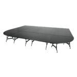 Titan Stages 12' x 16' Round-Corner Modular Stage Platform
