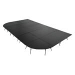 Titan Stages 12' x 20' Round-Corner Modular Stage Platform
