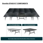 Titan Stages 12' x 20' Square-Corner Modular Stage Platform - Image 2