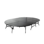 Titan Stages 8' x 12' Round-Corner Ceremony Stage Platform - Image 3