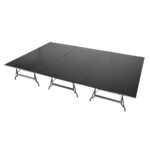 Titan Stages 8' x 12' Square-Corner Modular Stage Platform