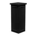 Stage Façade 12" x 34" Black Stage Facade Post with 14" Top - Image 2