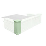 Stage Façade 12" x 34" Sage Green Stage Facade Post with 14" Top