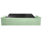 Stage Façade 12" x 34" Sage Green Stage Facade Post with 14" Top - Image 6