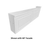 Stage Façade 12" x 34" White Stage Facade Post with 14" Top - Image 8