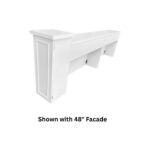 Stage Façade 12" x 34" White Stage Facade Post with 14" Top - Image 9