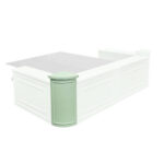 Stage Façade 12" x 34" Sage Green Rounded Stage Facade Post