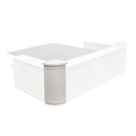 Stage Façade 12" x 34" White Rounded Stage Facade Post