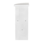 Stage Façade 12" x 34" White Rounded Stage Facade Post - Image 4