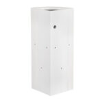 Stage Façade 12" x 34" White Rounded Stage Facade Post - Image 9