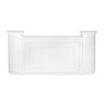 Stage Façade 12" x 34" White Rounded Stage Facade Post - Image 11