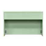 Stage Façade 48" Sage Green Portable Stage Skirt Panel with Front Overhang - Image 5
