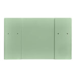 Stage Façade 48" Sage Green Portable Stage Skirt Panel with Front Overhang - Image 7