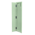 Stage Façade 48" Sage Green Portable Stage Skirt Panel with Front Overhang - Image 11